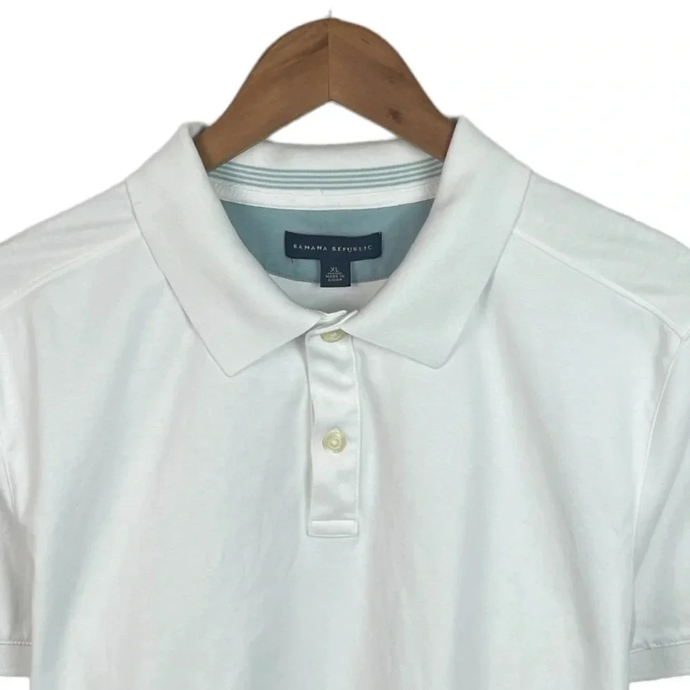 PO593 Mens Banana Republic Designer Preppy Polo Shirt XL